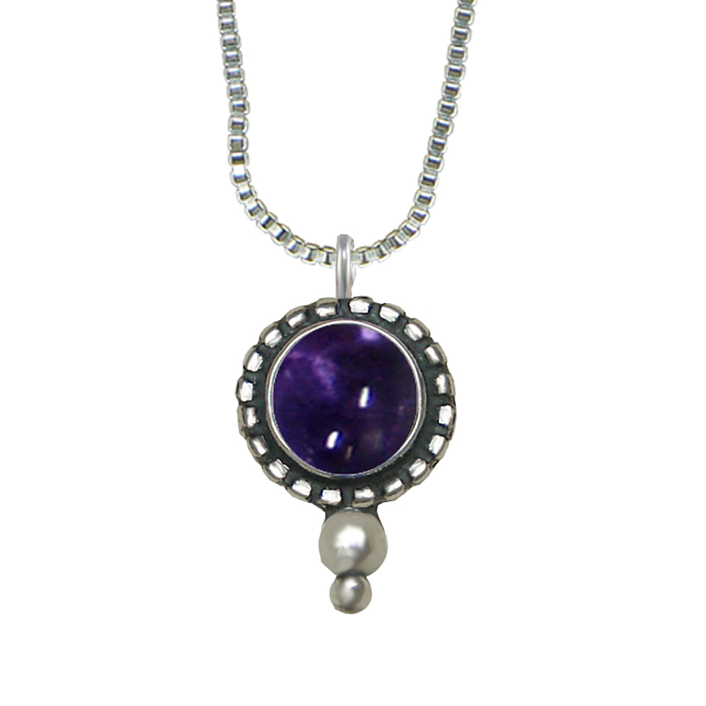 Sterling Silver Little Iolite Pendant Necklace